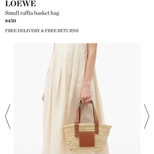 Loewe raffia bag small